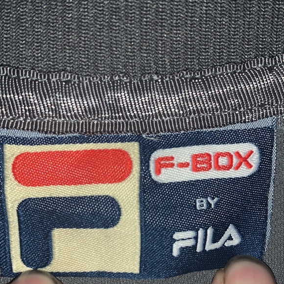 Vintage Fula track jacket grey black white large - Picture 2 of 3